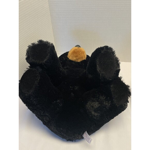 12" and 8” Soft Cuddly Sitting Black Bears Plush Aurora and Wild Republic Set - Picture 5 of 16